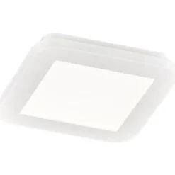 LED-plafondi Trio Camillus 17x17 cm valkoinen IP44