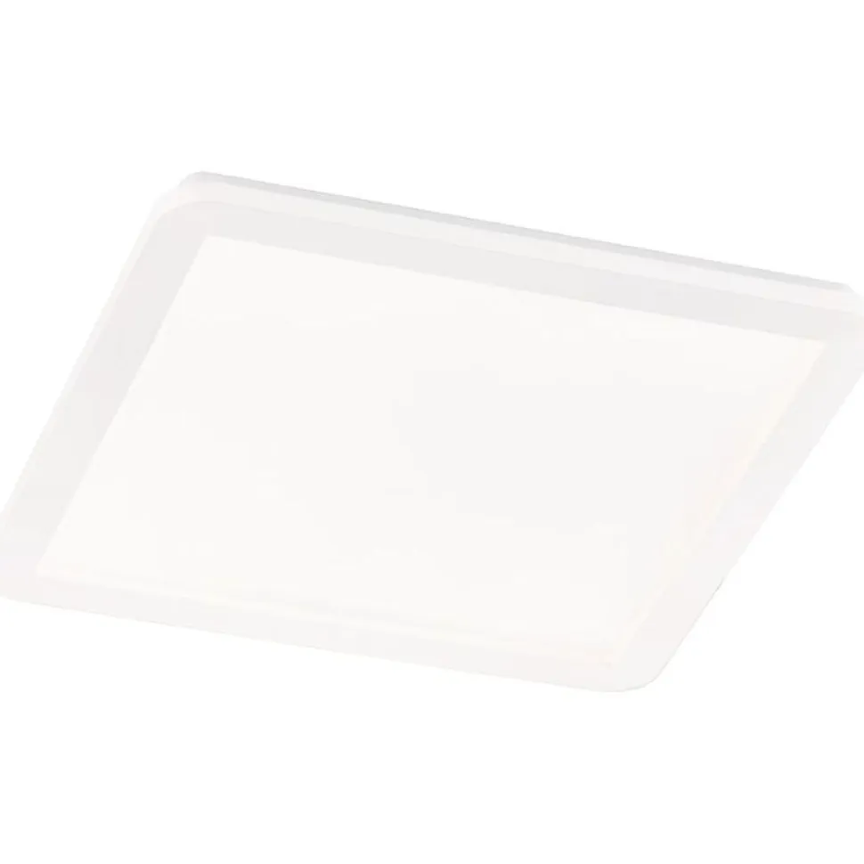 LED-plafondi Trio Camillus 40x40 cm valkoinen IP44