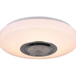 LED-plafondi Trio Maia RGBW Ø33cm valkoinen kaiutin