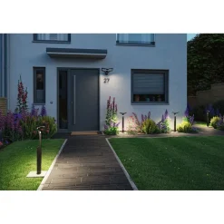 LED-pollarivalaisin Paulmann Alara 665mm 3000K 10W 450lm hämäräohjattu liiketunnistin IR antrasiitti
