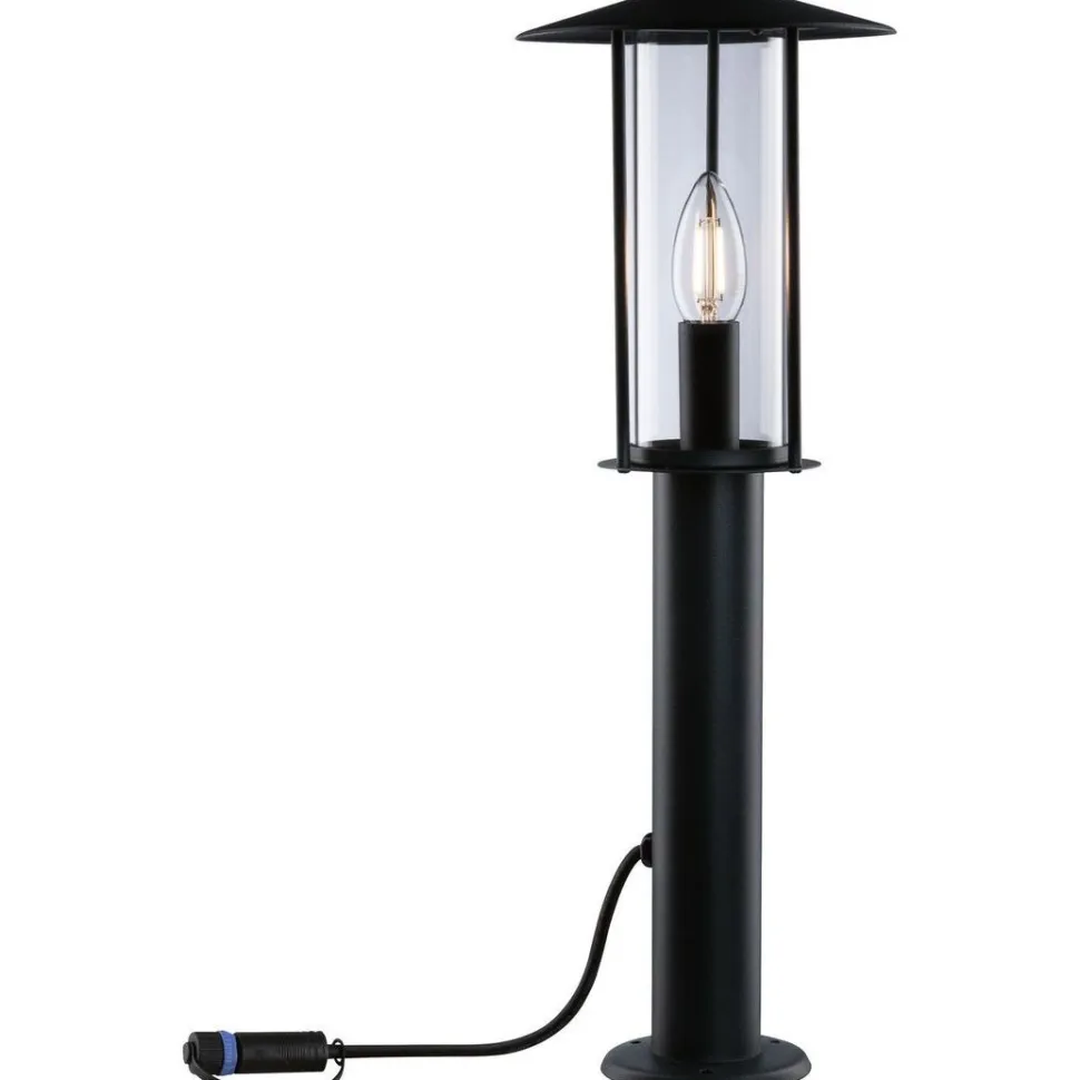 LED-pollarivalaisin Paulmann Plug & Shine Classic, IP44, 3000K, antrasiitti