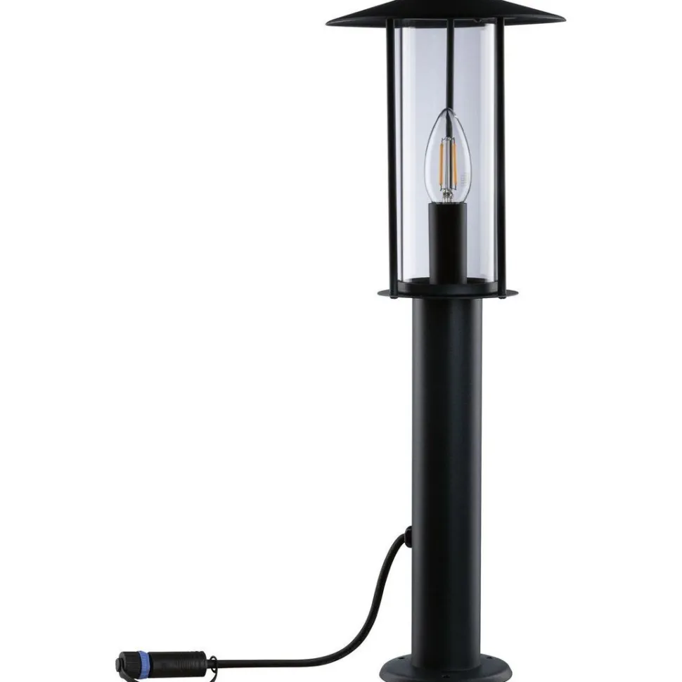 LED-pollarivalaisin Paulmann Plug & Shine Classic, IP44, 3000K, antrasiitti