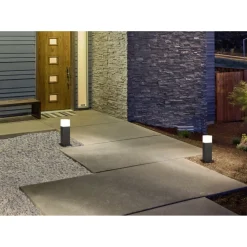 LED-pollarivalaisin Hudson 85x85x300 mm matala antrasiitti