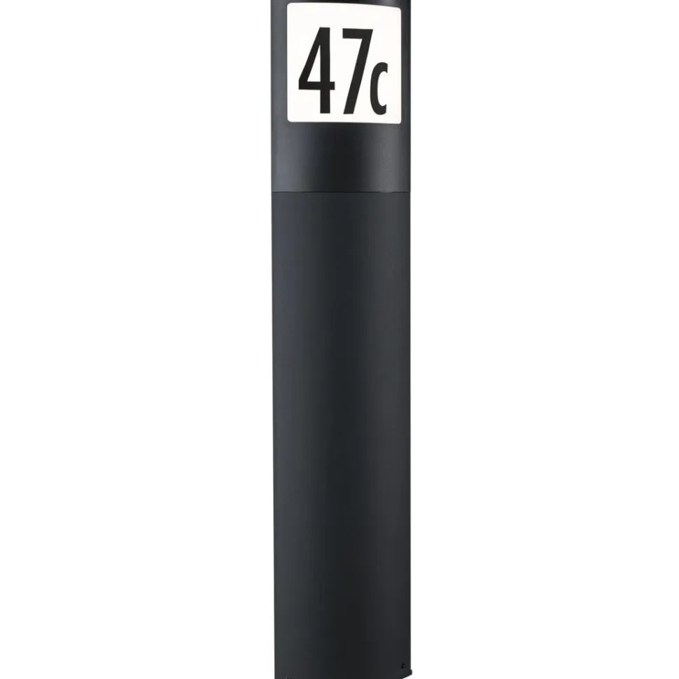 LED-pollarivalaisin liike- ja hämärätunnistimella Paulmann Padea, Smart Home Zigbee 3.0, IP44, antrasiitti