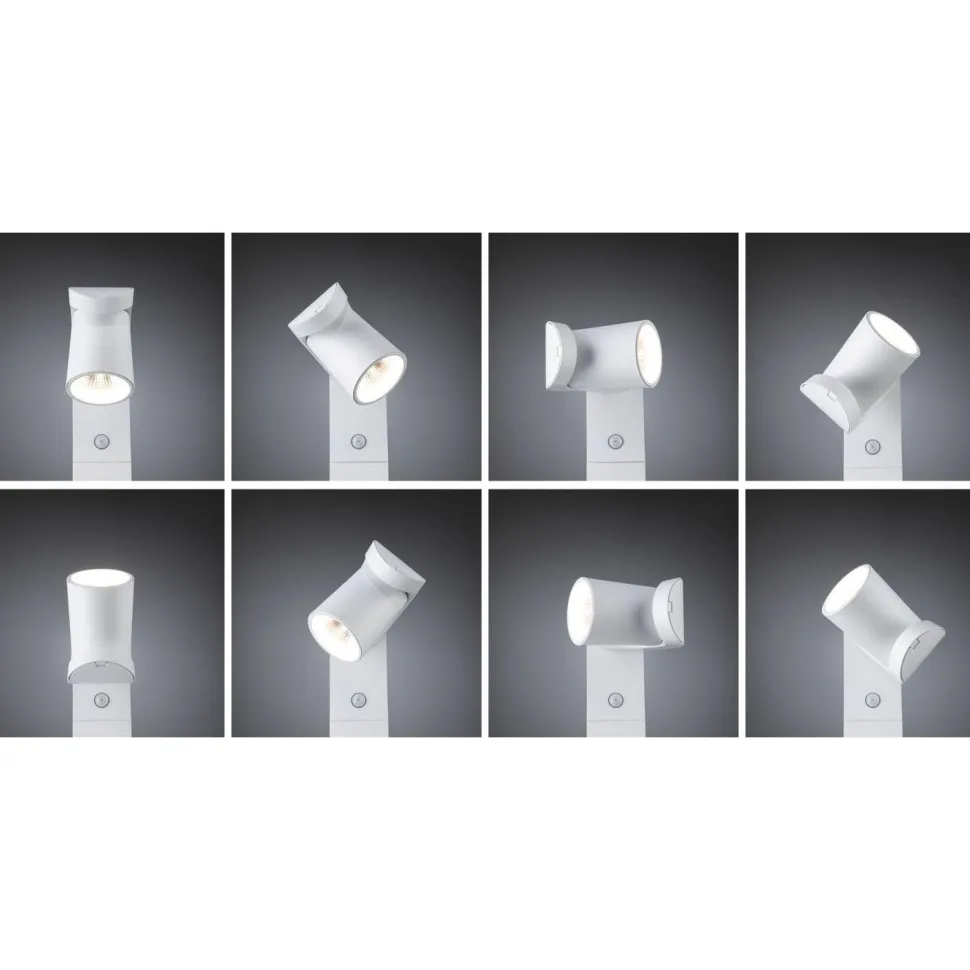 LED-pollarivalaisin liiketunnistimella Paulmann Cuff, 78.2cm, IP44, 3000K, korroosionkestävä, antrasiitti