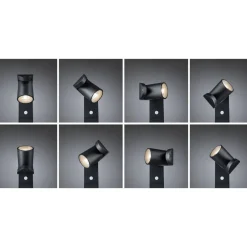 LED-pollarivalaisin liiketunnistimella Paulmann Cuff, 78.2cm, IP44, 3000K, korroosionkestävä, antrasiitti