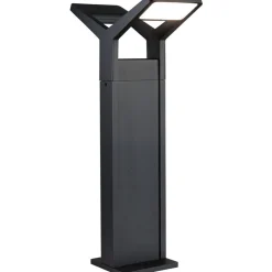 LED-pollarivalaisin liiketunnistimella Paulmann Juntea, 2-osainen, 58.5cm, IP44, 3000K, antrasiitti