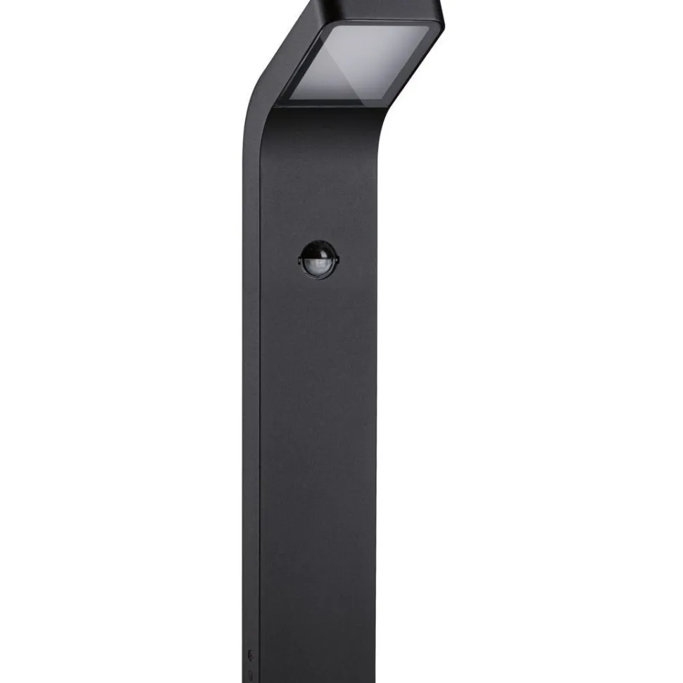 LED-pollarivalaisin liiketunnistimella Paulmann Kulma, 50cm, IP44, 3000K, korroosionkestävä, antrasiitti