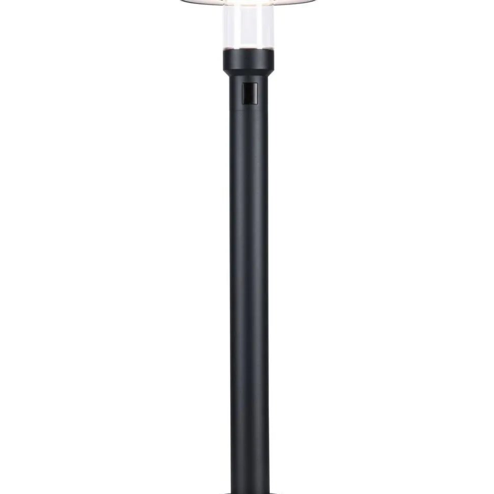 LED-pollarivalaisin liiketunnistimella Paulmann Sienna, 78cm, IP44, 3000K, korroosionkestävä, antrasiitti
