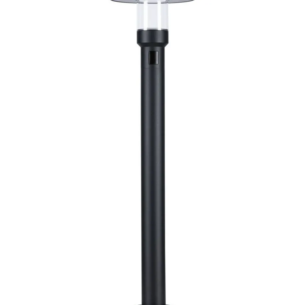 LED-pollarivalaisin liiketunnistimella Paulmann Sienna, 78cm, IP44, 3000K, korroosionkestävä, antrasiitti