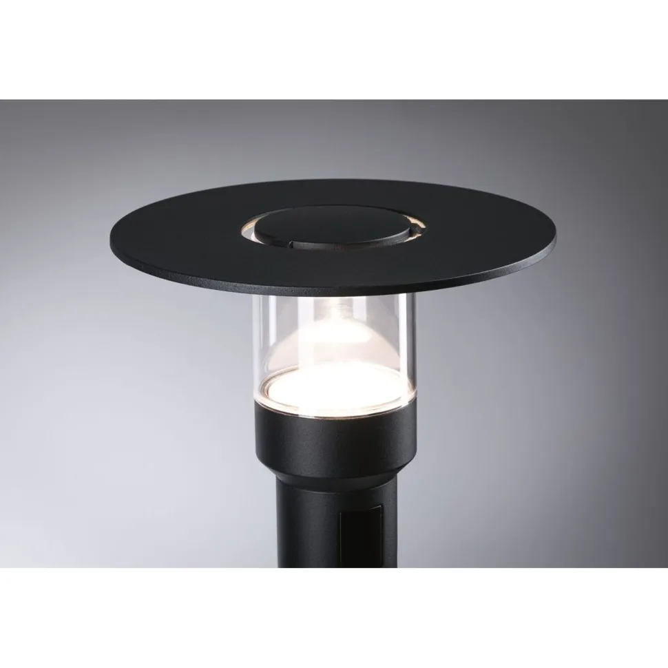 LED-pollarivalaisin liiketunnistimella Paulmann Sienna, 78cm, IP44, 3000K, korroosionkestävä, antrasiitti