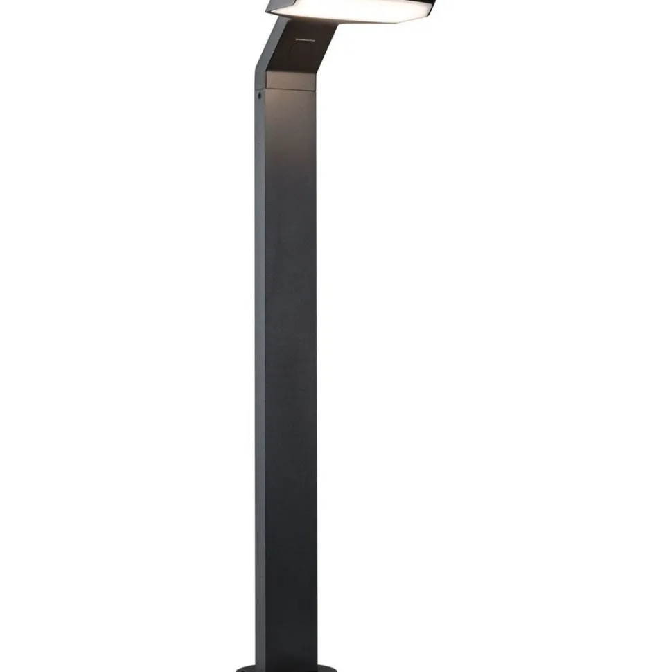 LED-pollarivalaisin liiketunnistimella Paulmann Zenera, 67cm, IP44, 2200-3000K, korroosionkestävä, antrasiitti
