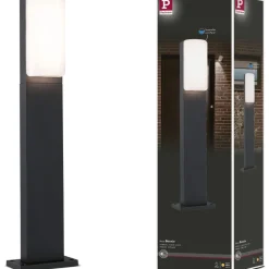 LED-pollarivalaisin Paulmann Bonnie, 60cm, IP44, 3000K, antrasiitti