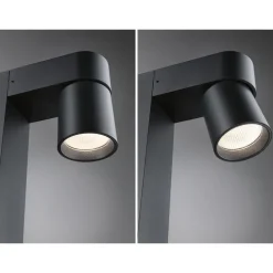 LED-pollarivalaisin Paulmann Kimu, IP44, 82.2cm, 3000K, antrasiitti