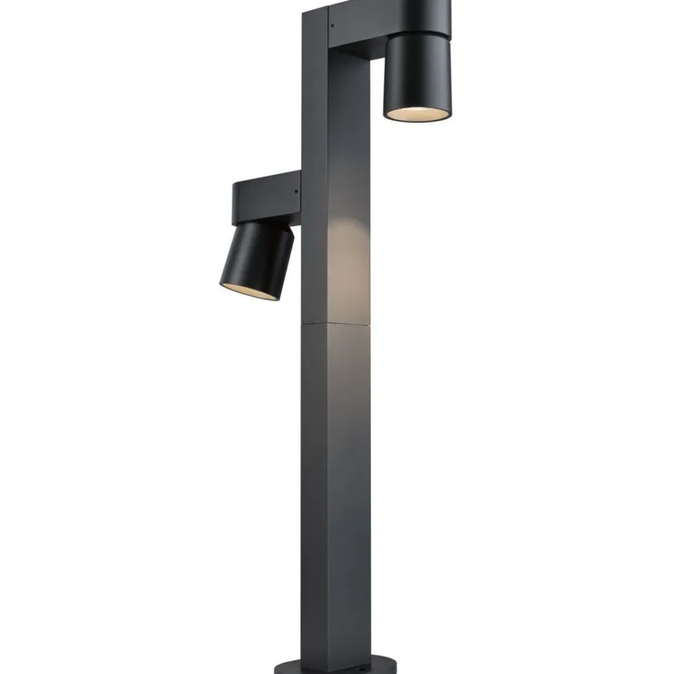 LED-pollarivalaisin Paulmann Kimu, 2-osainen, IP44, 82.2cm, 3000K, antrasiitti