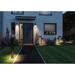 LED-pollarivalaisin Paulmann Kimu, 2-osainen, IP44, 82.2cm, 3000K, antrasiitti