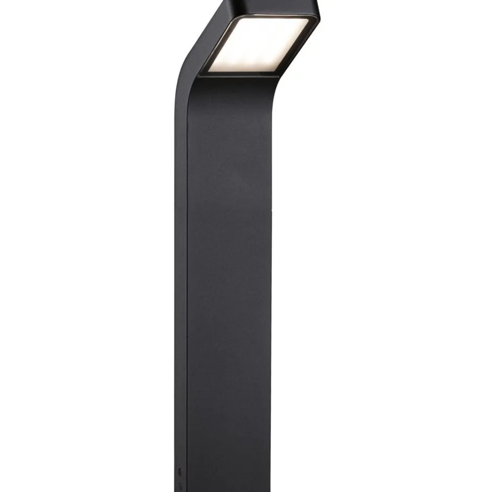 LED-pollarivalaisin Paulmann Kulma, 50cm, IP44, 3000K, korroosionkestävä, antrasiitti