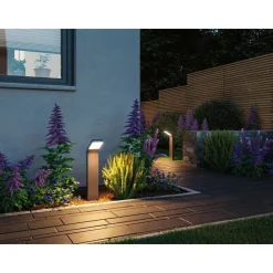 LED-pollarivalaisin Paulmann Kulma, 50cm, IP44, 3000K, korroosionkestävä, antrasiitti