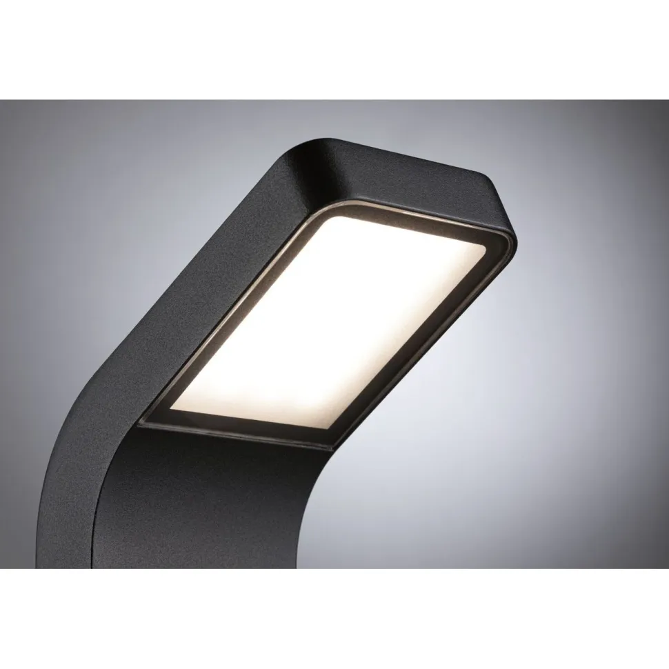 LED-pollarivalaisin Paulmann Kulma, 50cm, IP44, 3000K, korroosionkestävä, antrasiitti
