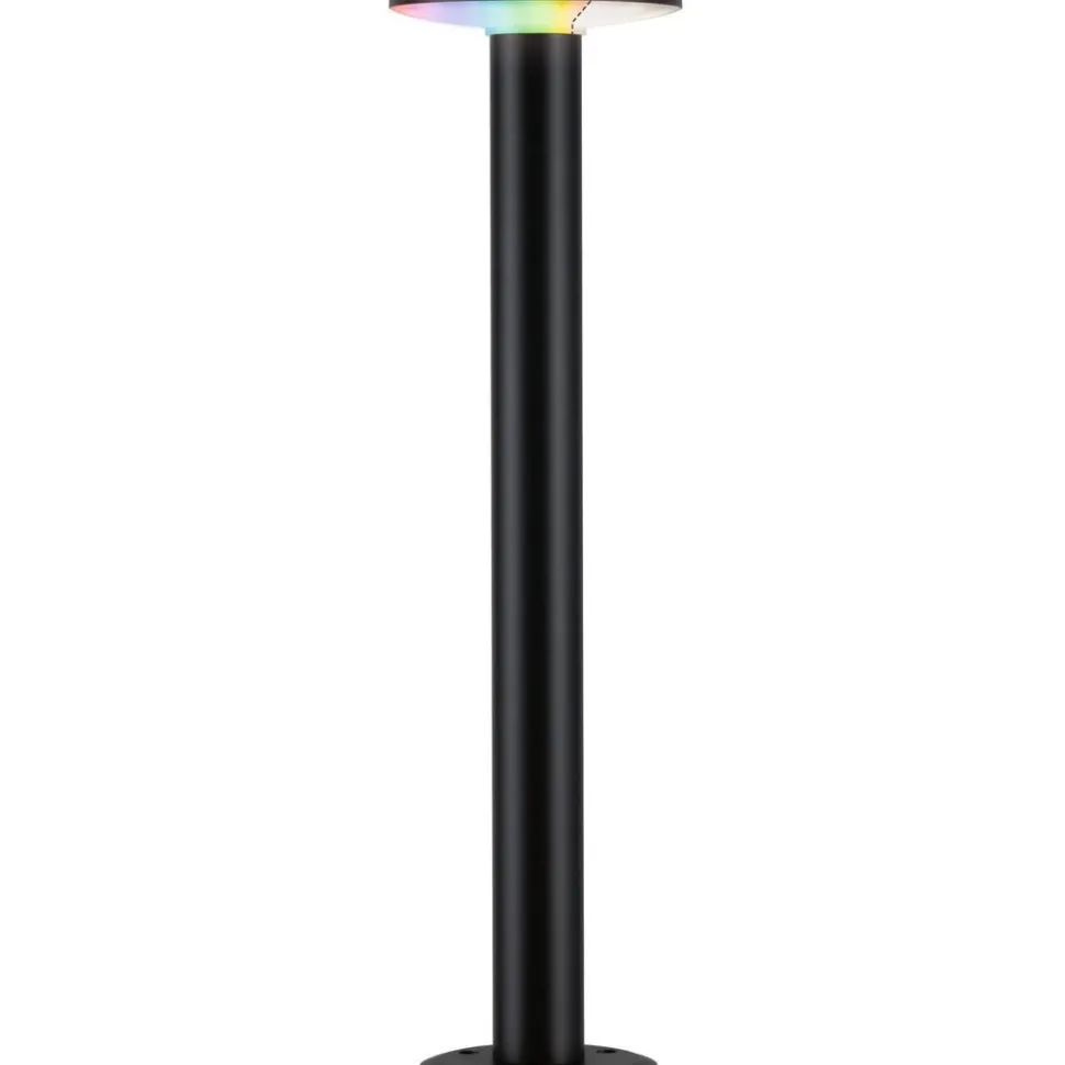 LED-pollarivalaisin Paulmann Plate, Smart Home Zigbee 3.0, IP44, 60cm, RGBW+, antrasiitti