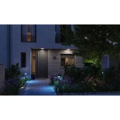 LED-pollarivalaisin Paulmann Plate, Smart Home Zigbee 3.0, IP44, 60cm, RGBW+, antrasiitti