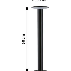LED-pollarivalaisin Paulmann Plate, Smart Home Zigbee 3.0, IP44, 60cm, säädettävä värilämpötila, antrasiitti