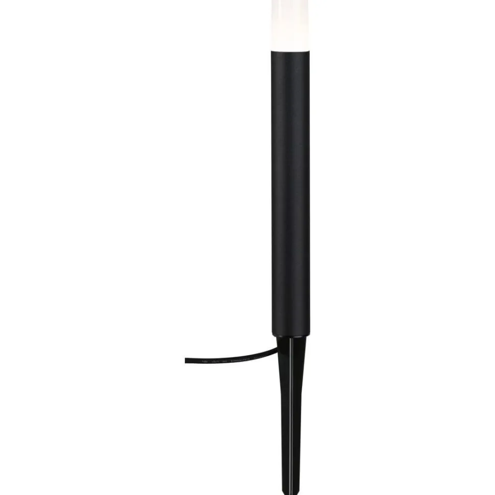 LED-pollarivalaisin Paulmann Plug & Shine Flarea, IP65, 20cm, 3000K, musta