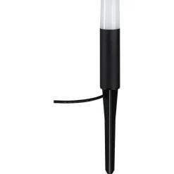 LED-pollarivalaisin Paulmann Plug & Shine Flarea, IP65, 20cm, 3000K, musta