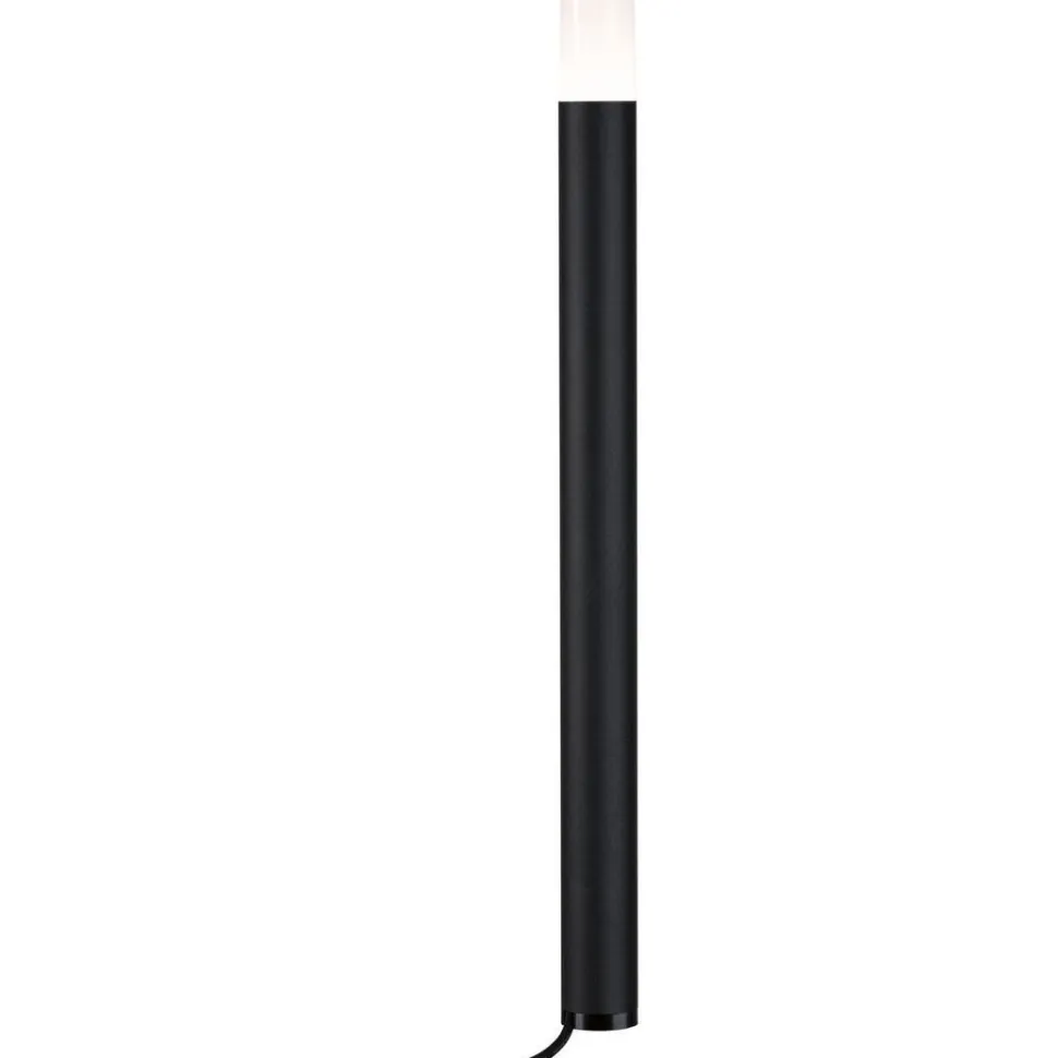 LED-pollarivalaisin Paulmann Plug & Shine Flarea, IP65, 20cm, 3000K, musta