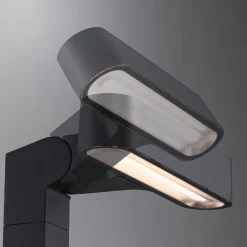 LED-pollarivalaisin Paulmann Plug & Shine Ito, IP65, 3000K, vaakasuuntainen säätö, antrasiitti