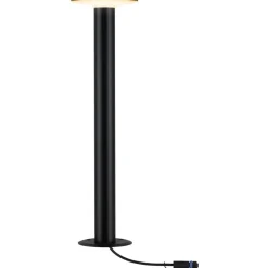 LED-pollarivalaisin Paulmann Plug & Shine Plate, IP44, 2200K, 7W, antrasiitti