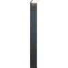 LED-pollarivalaisin Pearl 100x80x1000 mm antrasiitti liiketunnistimella