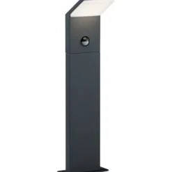 LED-pollarivalaisin Pearl 100x80x500 mm matala antrasiitti liiketunnistimella