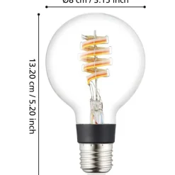 LED-polttimo Eglo connect.z RGB G80 4.9W kirkas