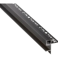 LED-porraslista Euroshrink 306A, alumiini, 12mm x 2.5m, mattahopea