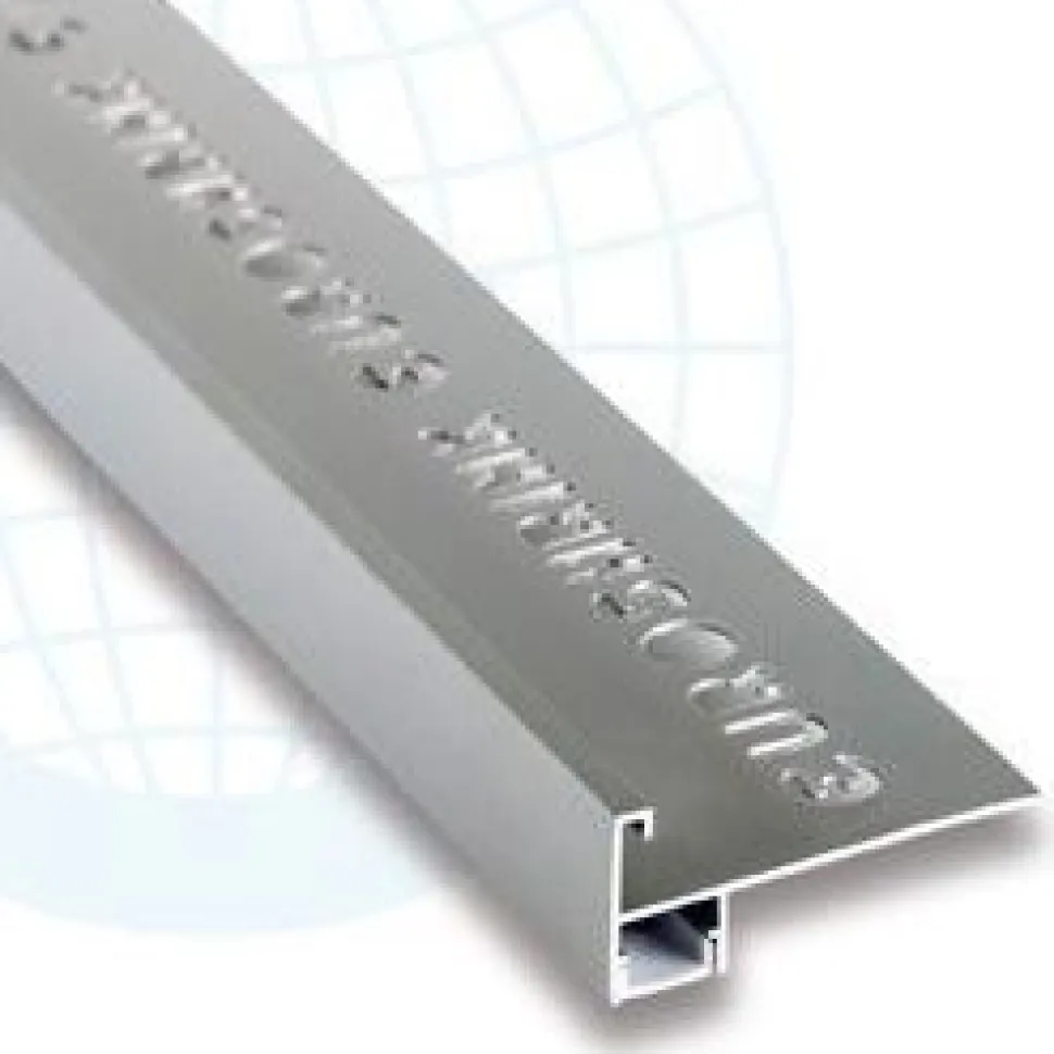LED-porraslista Euroshrink 305A, alumiini, 12mm x 2.5m, mattahopea
