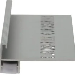LED-porraslista Euroshrink 305A, alumiini, 12mm x 2.5m, mattahopea