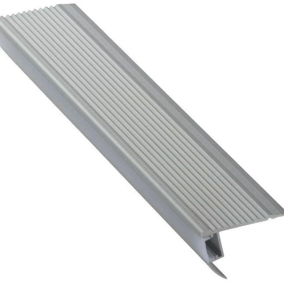 LED-porraslista Euroshrink 310A, alumiini, 45mm x 2.5m, mattahopea