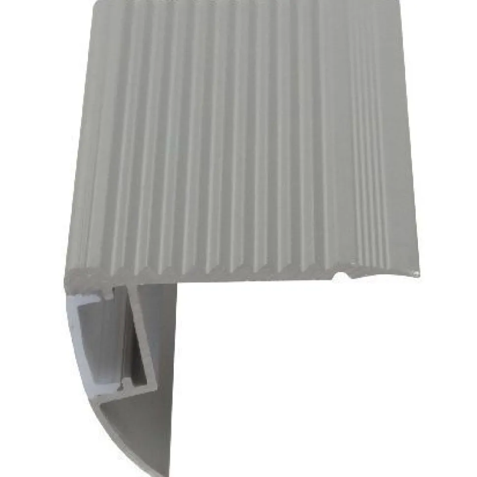 LED-porraslista Euroshrink 310A, alumiini, 45mm x 2.5m, mattahopea