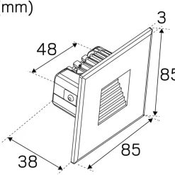 LED-porrasvalo Hide-a-lite Wally G2 3000K valkoinen