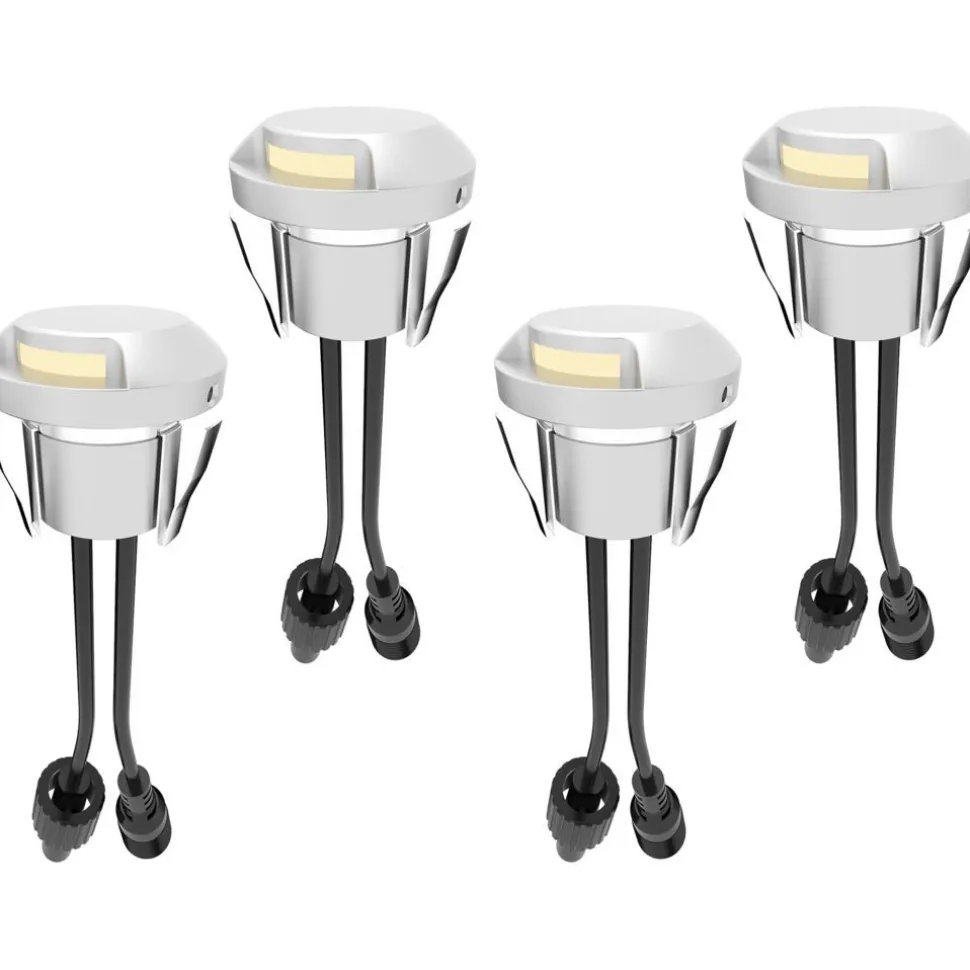 LED-porrasvalosarja Llitt Allan Steplight 4-osainen alumiini