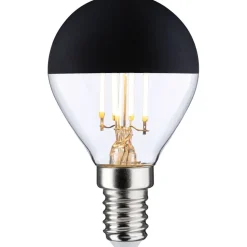 LED-pääpeililamppu Paulmann Modern Classic Edition Drop, 230V, E14, 470lm, 4.5W, 2700K, himmennettävä, mattamusta