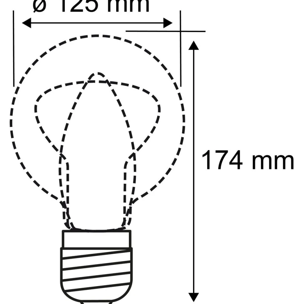 LED-pääpeililamppu Paulmann Modern Classic Edition Globe, E27, G125, 600lm, 6.5W, 2700K, himmennettävä, kulta