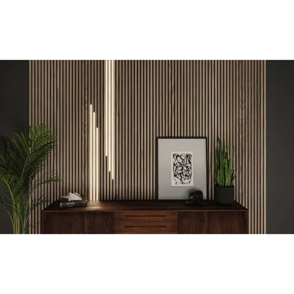 LED-profiili diffuusorilla Paulmann Base White, 1m, musta/valkoinen