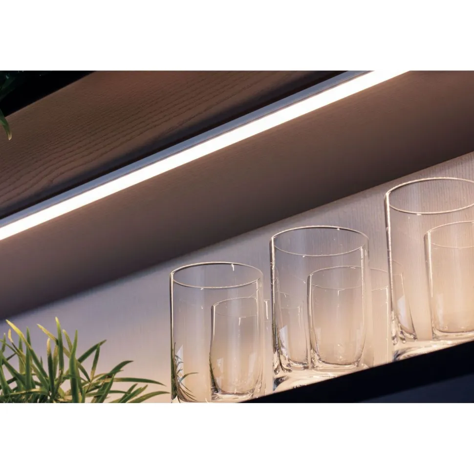 LED-profiili diffuusorilla Paulmann Base, 1m, anodisoitu alumiini