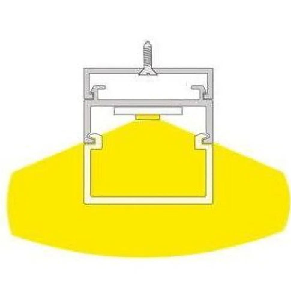 LED-profiili Limente LED-Decker 20 Lux 4000K 2m 28W alumiini
