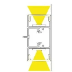 LED-profiili Limente LED-Duo 20 CCT 2700-6000K 2m 19W musta