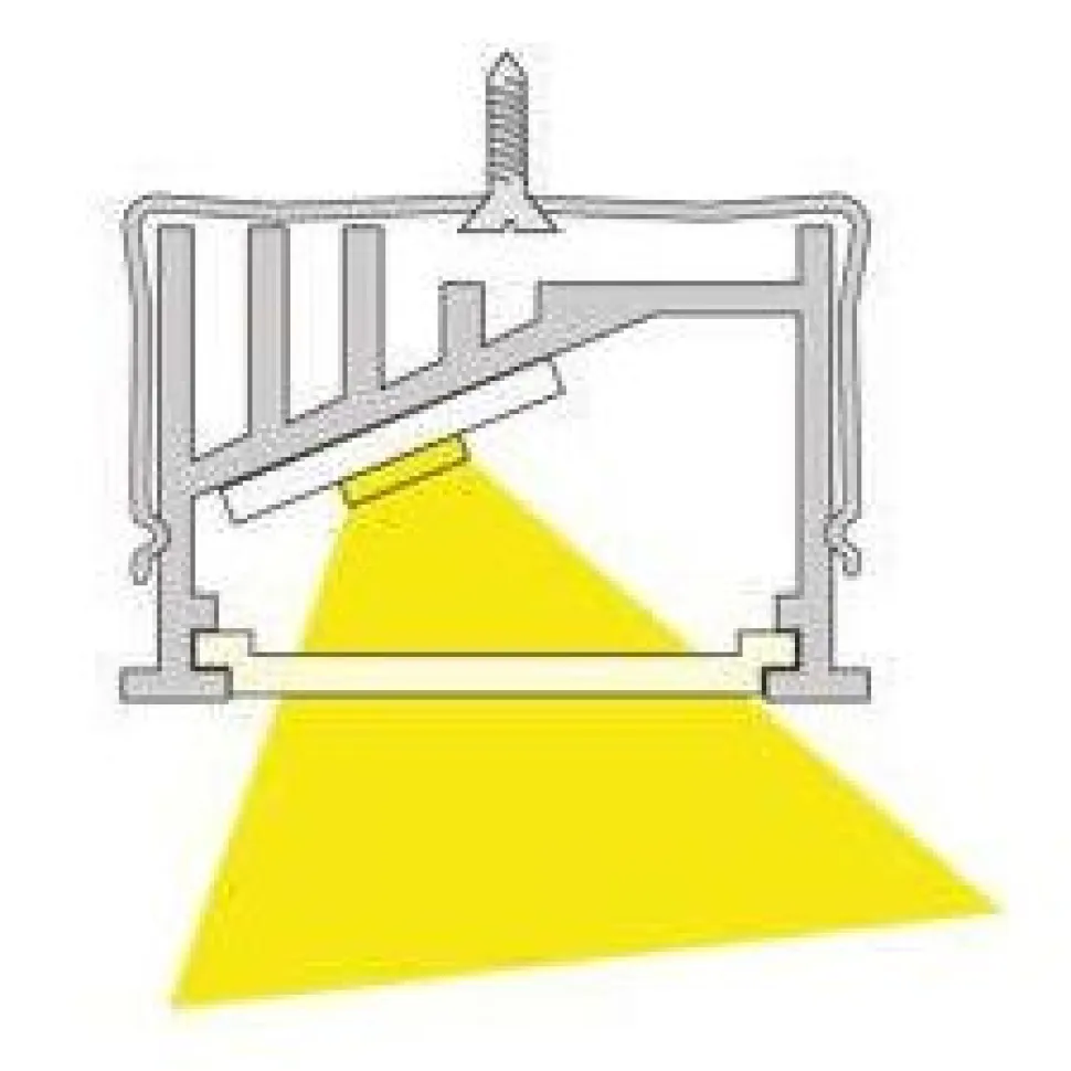 LED-profiili Limente LED-Grade 20 Lux 4000K 2m 28W alumiini