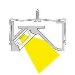 LED-profiili Limente LED-Lilo Prolite 40, 3000K, 4m, alumiini