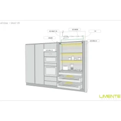 LED-profiili Limente LED-LINEA 20 LUX 4000K 2m 28W musta
